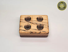 Load image into Gallery viewer, TT02 "Turntable" Stand - Spalted Tamarind, Beech & Walnut