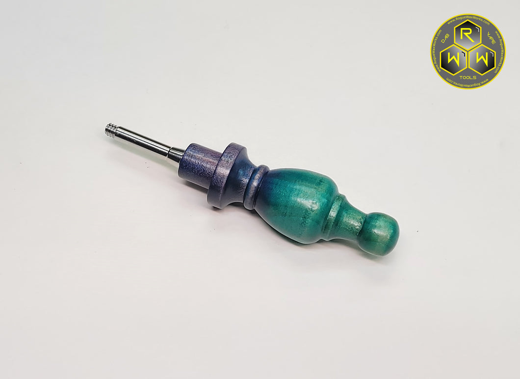 BVH18 Clear Coated Dyed Beech Wood Ball Vape Handle - Blem