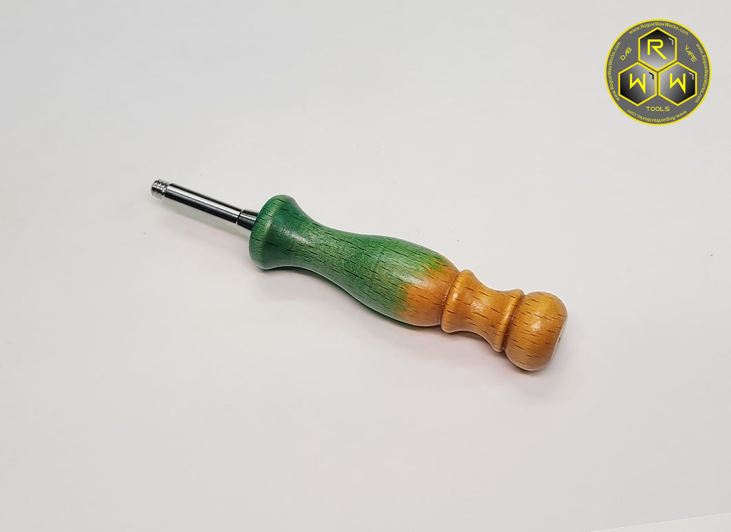 BVH10 Clear Coated Dyed Beech Wood Ball Vape Handle