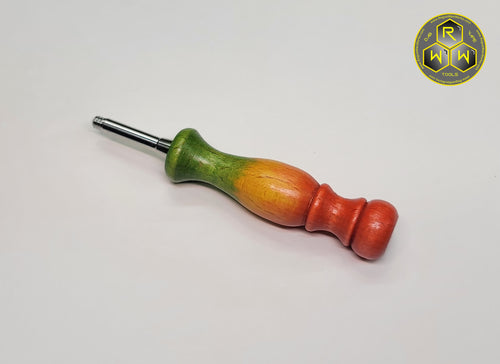 BVH09 Clear Coated Dyed Beech Wood Ball Vape Handle