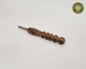 BVH03 Hand Turned Bocote Ball Vape Handle - Slim Thick  TRWW