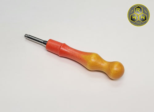 BVH11 Clear Coated Dyed Beech Wood Ball Vape Handle