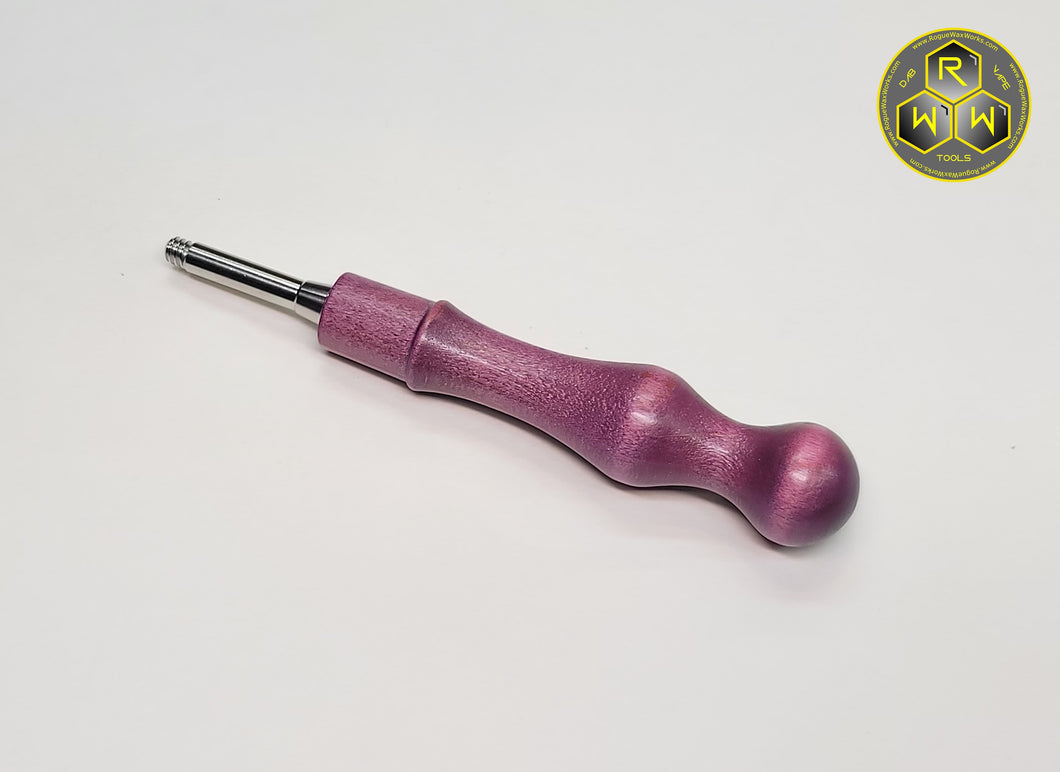 BVH12 Clear Coated Dyed Beech Wood Ball Vape Handle