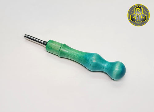 BVH13 Clear Coated Dyed Beech Wood Ball Vape Handle