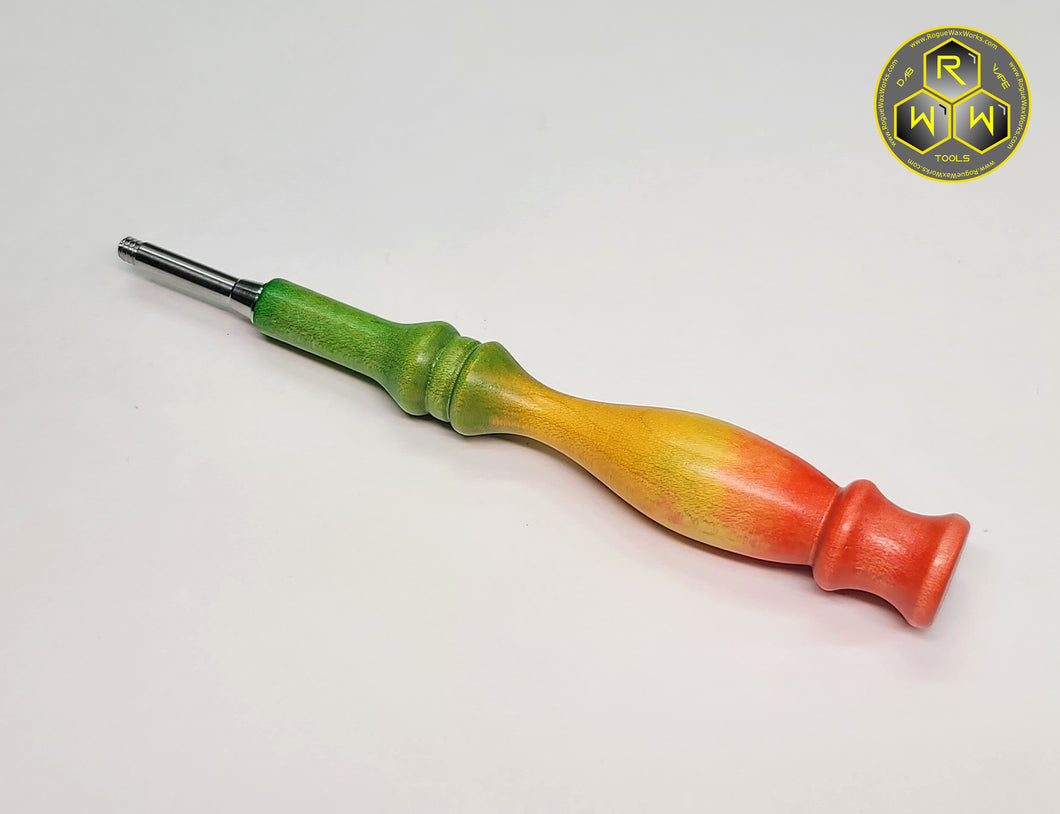BVH16 Clear Coated Dyed Beech Wood Ball Vape Handle