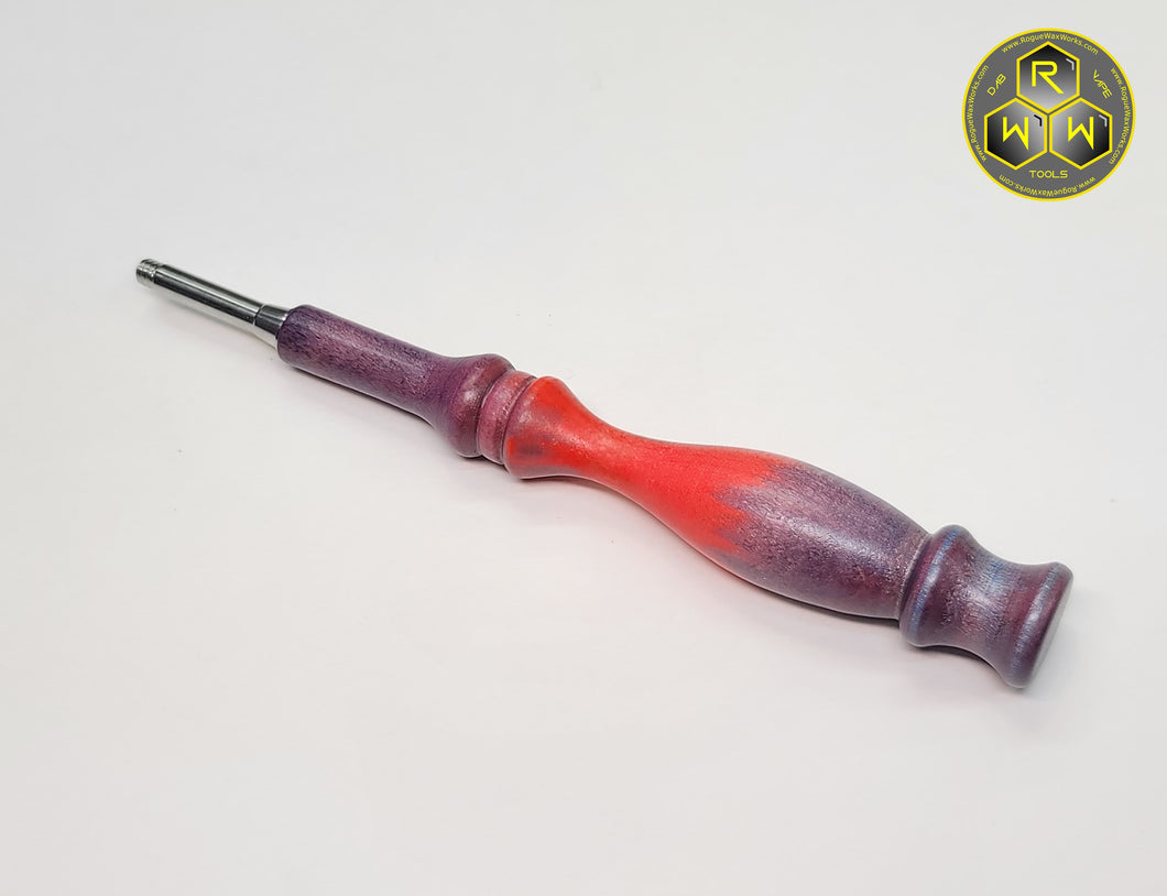 BVH15 Clear Coated Dyed Beech Wood Ball Vape Handle