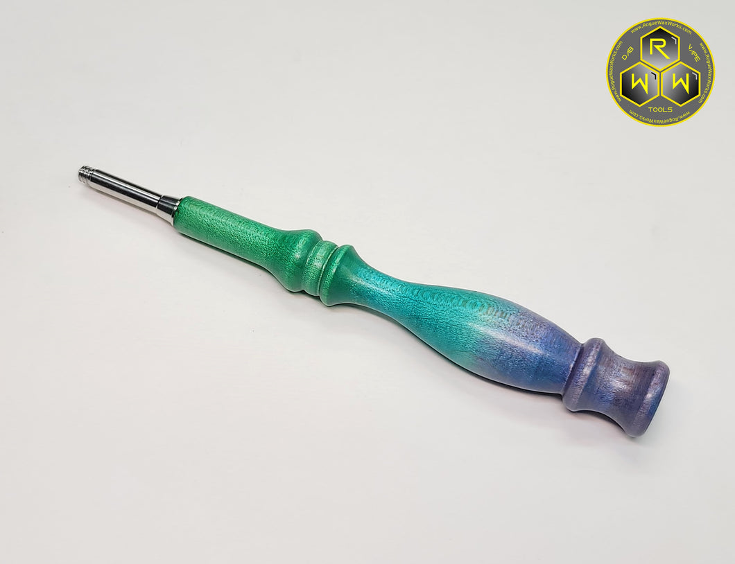 BVH14 Clear Coated Dyed Beech Wood Ball Vape Handle