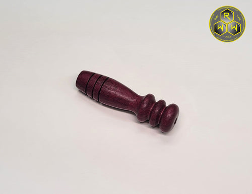 CH02 Hand Turned Purple Heart Wood Coil Handle