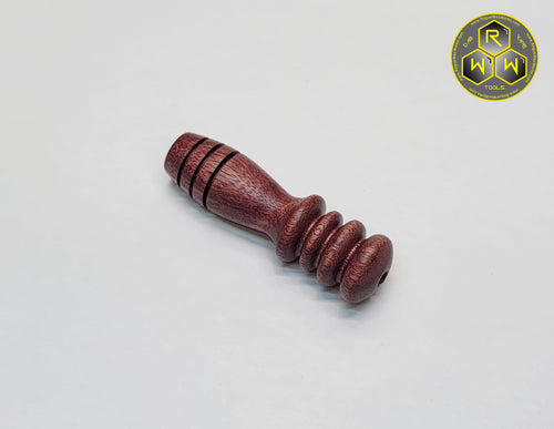 CH05 Hand Turned Purple Heart Wood Coil Handle