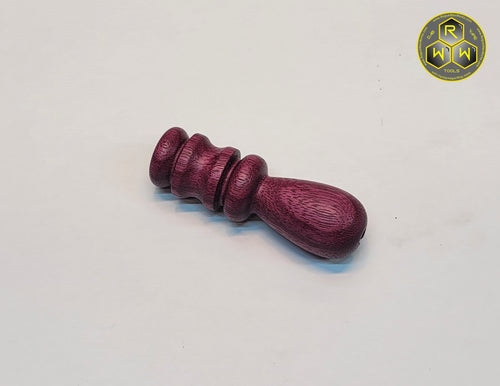 CH08 Hand Turned Purple Heart Wood Coil Handle