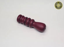 Load image into Gallery viewer, CH07 Hand Turned Purple Heart Coil Handle