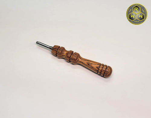 BVH09 Hand Turned Bocote Wood Ball Vape Handle - Slim Thick