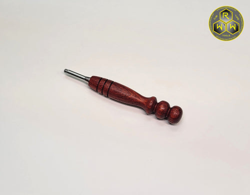 BVH14 Hand Turned Padauk Wood Ball Vape Handle - Slim Thick