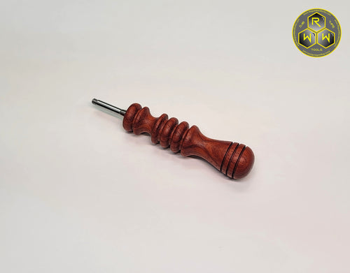 BVH05 Hand Turned Padauk Wood Ball Vape Handle - Chonky Boy