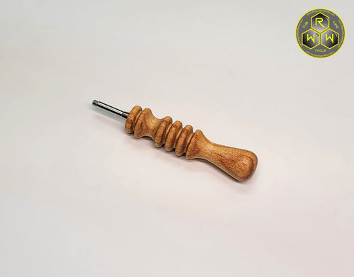 BVH06 Hand Turned Canary Wood Ball Vape Handle - Chonky Boy