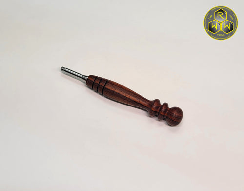 BVH15 Hand Turned Cocobolo Wood Ball Vape Handle - Slim Thick