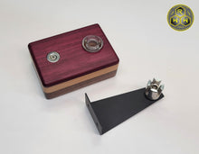 Load image into Gallery viewer, WS11 Wireless Coil Stand - Walnut &amp; Purple Heart with 14mm Glass Fitting