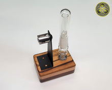 Load image into Gallery viewer, WS12 Wireless Coil Stand - Walnut &amp; Zebra Wood with 14mm Glass Fitting