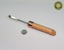 Load image into Gallery viewer, NW45Oak &amp; Copper Hand Shaped Handle Dabber with Lab Stainless Tip