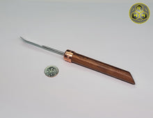 Load image into Gallery viewer, NW52 Walnut &amp; Copper Hand Shaped Handle Dabber with Lab Stainless Tip