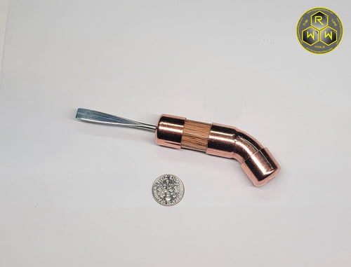 NW59 Oak & Copper Hand Shaped Handle Dabber with Stainless Tip