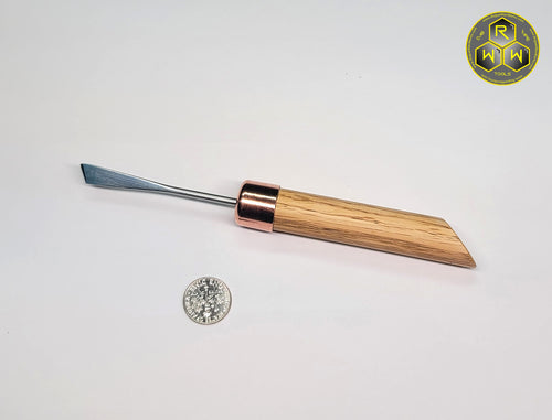 NW51 Oak & Copper Hand Shaped Handle Dabber with Stainless Tip