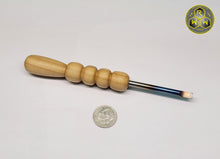 Load image into Gallery viewer, NW25 Poplar Hand Turned Handle Dabber, Dab Tool With Ti Tip