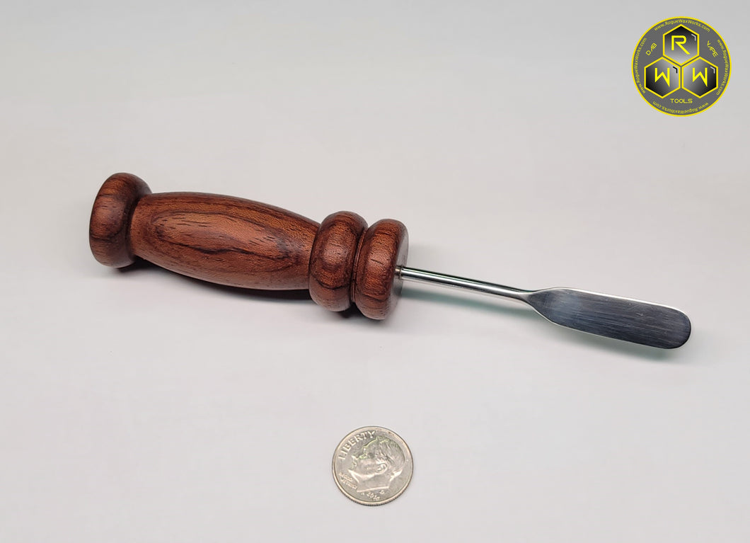 NW33 Bubinga Handle Dabber, Dab Tool With Paddle Tip