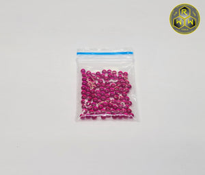 3mm Synthetic Rubies 100 Pieces