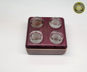 ST01 "Turntables" Purple Heart, Maple & Sepele Wood 14mm Stand