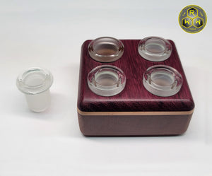 ST01 "Turntables" Purple Heart, Maple & Sepele Wood 14mm Stand