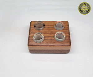 ST05 "Turntables" Walnut & Beech Wood 14mm Stand