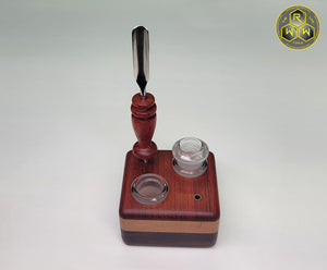 TT14 "Turntable" Stand - Padauk, Beech, Walnut & Matching Scoop