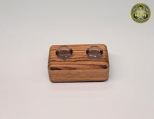 Load image into Gallery viewer, TT06 "Turntable" Stand - Zebra, Oak &amp; Walnut