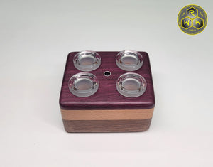 TT09 "Turntable" Stand - Purple Heart, Beech & Walnut