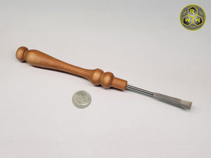 NW44 Cherry Wood Handle Dabber, Dab Tool With Straight Bent Tip