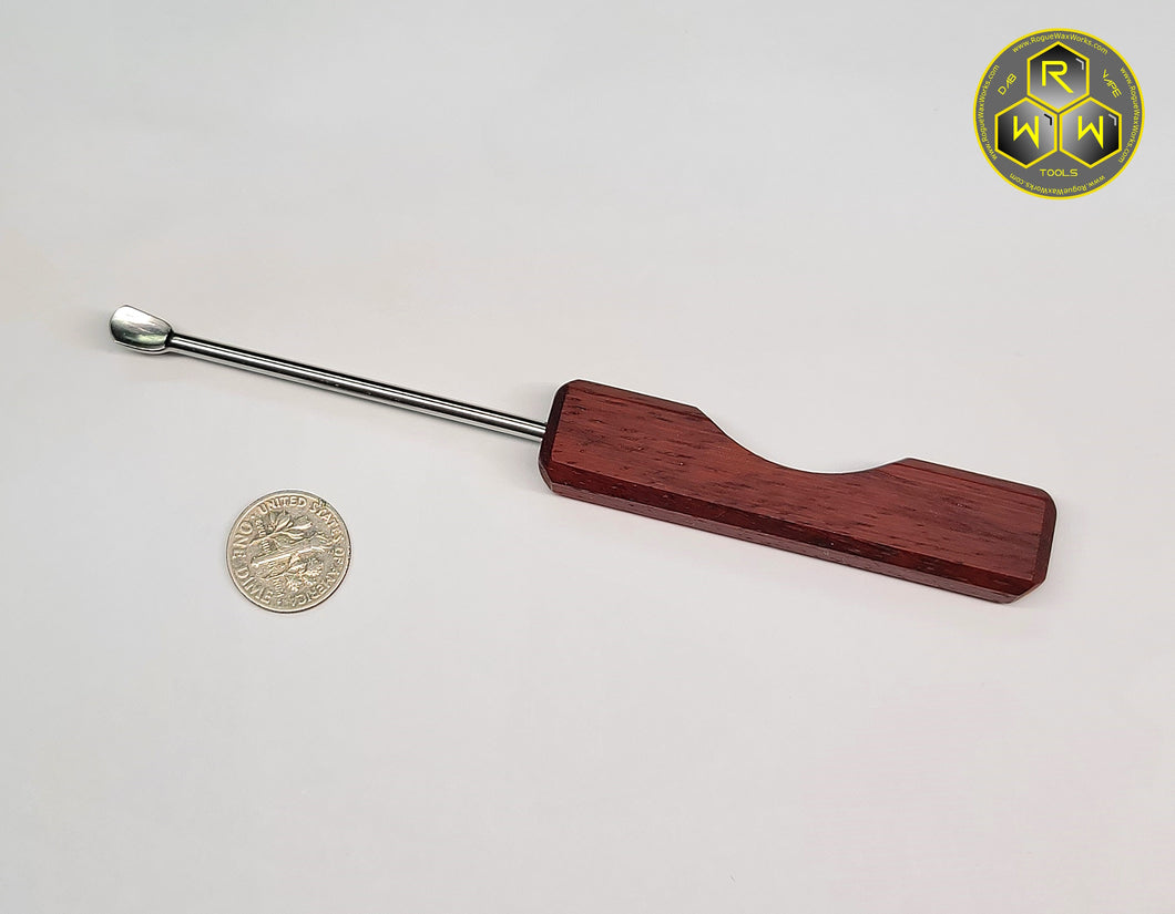 NW55 Padauk Wood Handle Dabber, Dab Tool With Scoop Tip
