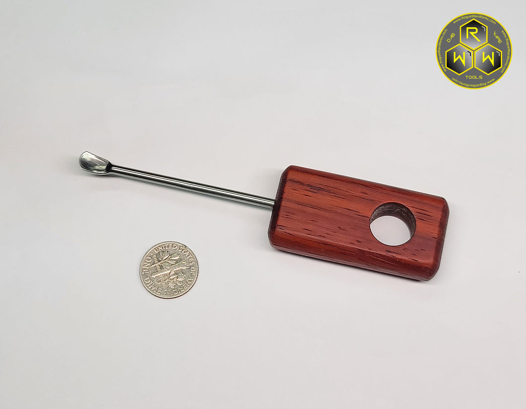 NW22 Padauk Wood Handle Dabber, Dab Tool With Scoop Tip