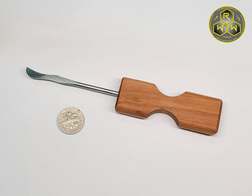 NW58 Canary Wood Handle Dabber, Dab Tool With Machete Tip
