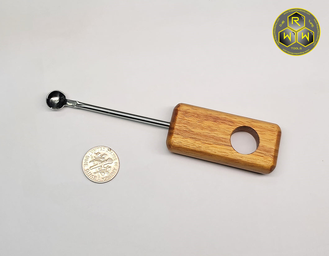NW60 Canary Wood Handle Dabber, Dab Tool With Scoop Tip