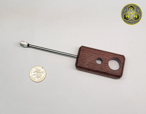 NW65 Lacewood Handle Dabber, Dab Tool With Scoop Tip