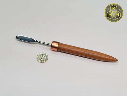 NW77 Cherry & Copper Hand Shaped Handle Dabber with Paddle Tip