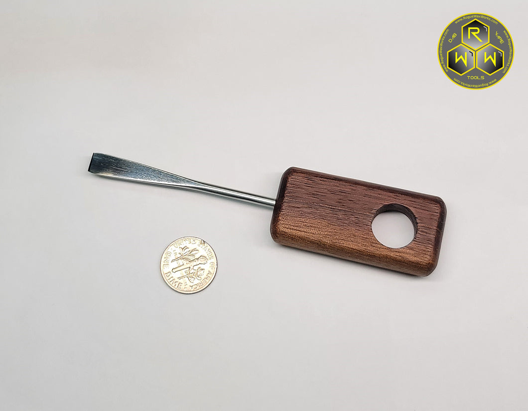 NW78 Walnut Wood Handle Dabber, Dab Tool With Straight Tip