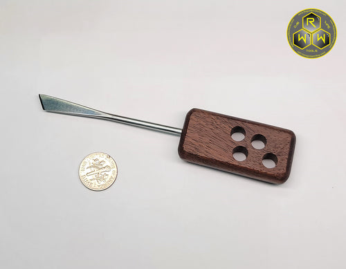 NW49 Walnut Wood Handle Dabber, Dab Tool With Katana Tip