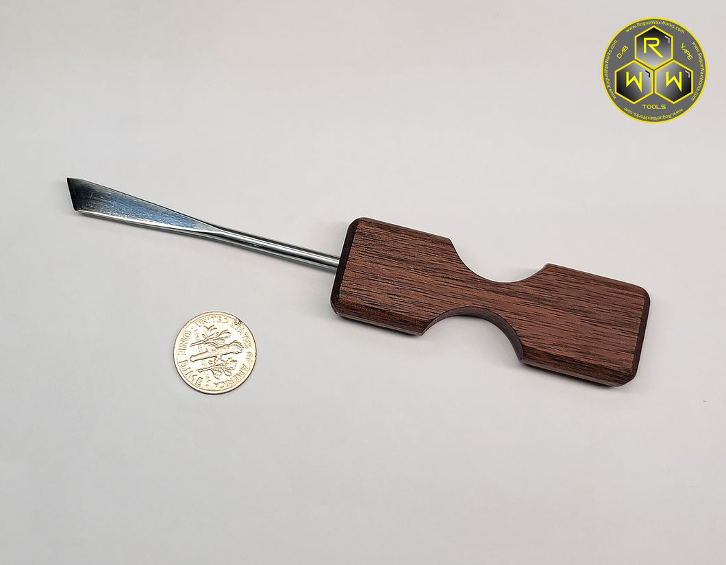 NW80 Walnut Wood Handle Dabber, Dab Tool With Katana Tip