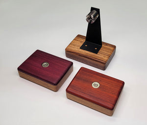 WS05 Wireless Coil Stand - Walnut & Zebra Wood