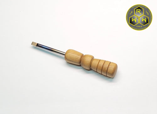 NW04 Poplar Hand Turned Handle Dabber, Dab Tool With GR2 Ti Tip